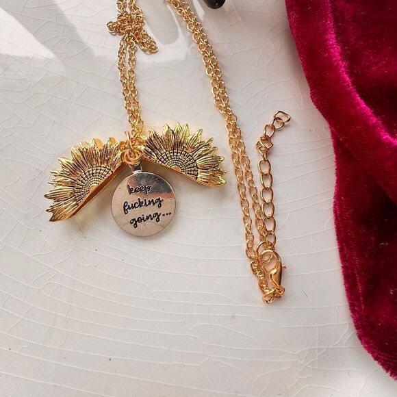 New! Free People Lettering Necklace - Picture 3 of 12